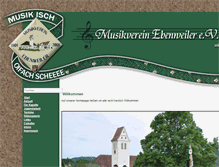 Tablet Screenshot of musikverein-ebenweiler.de